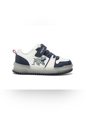 Carter's Navy & White Dinosaur Light-Up Toddler Sneakers